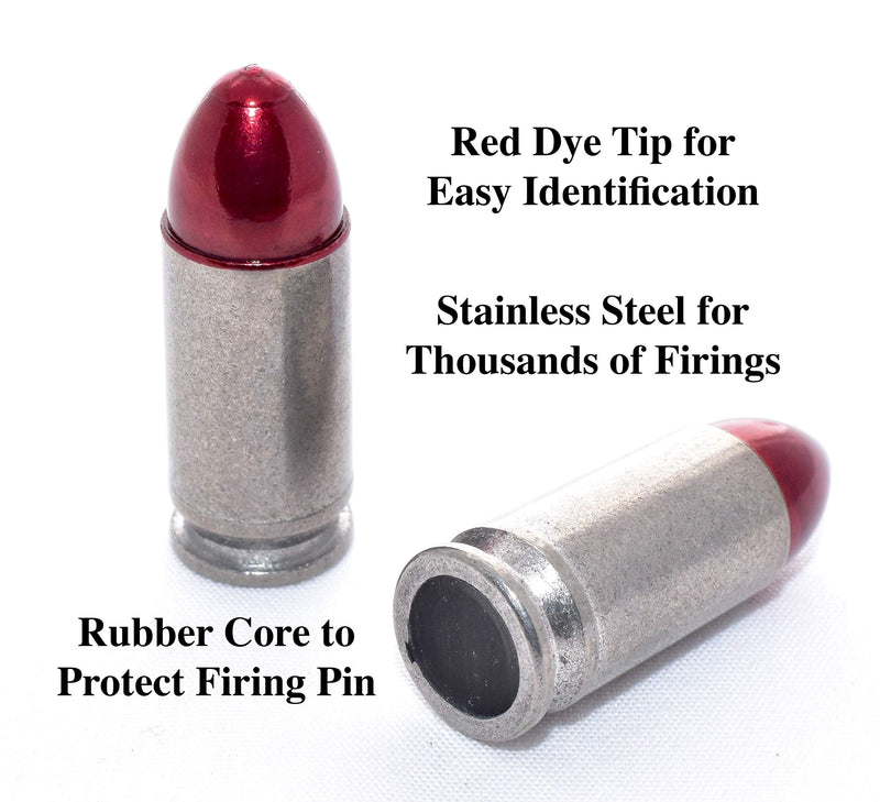 Steelworx 9mm Stainless Steel Snap Caps/Dry Fire Training Rounds 5