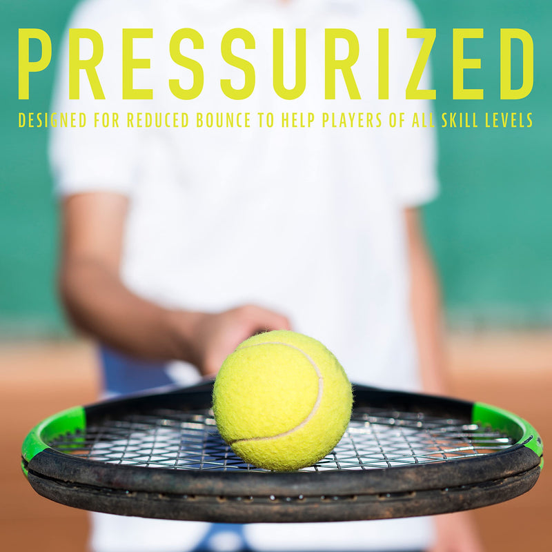 Franklin Sports Practice Tennis Balls - Official Size Low Pressure Tennis Balls - Great for Training + Practice - 3 Pack Can of Low Bounce All Court Surface Tennis Balls - BeesActive Australia