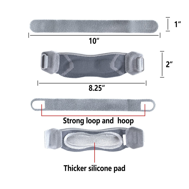 Thx4COPPER Patella Tendon Knee Strap, Adjustable Knee Support Brace with Gel Pad for Weightlifting Squats Jumpers Tennis Hiking Soccer Volleyball, Knee Pain Relief for ACL MCL Arthritis Tendonitis Grey - BeesActive Australia