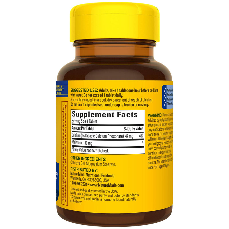 Nature Made Extra Strength Melatonin 10 mg Tablets, 70 Count Sleep Aid Supplement - BeesActive Australia