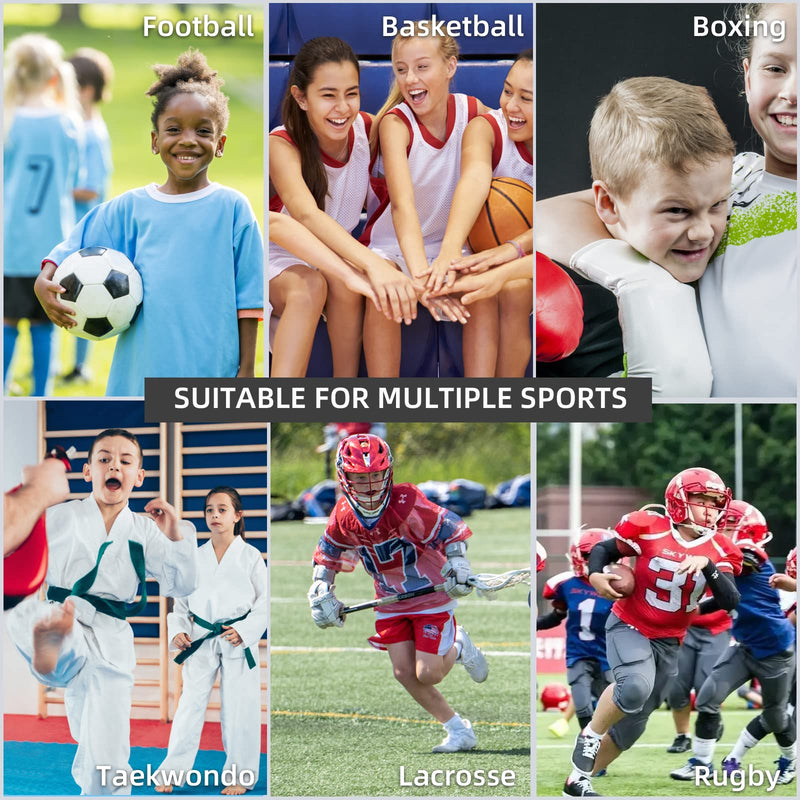 LPONJAR 5 Pack Kids Youth Mouth Guard for Sports, Child Teen Athletic Mouthguard with Case for Football Lacrosse Basketball Taekwondo Boxing MMA Rugby Karate Wrestling Small (under 9 Year old) - BeesActive Australia