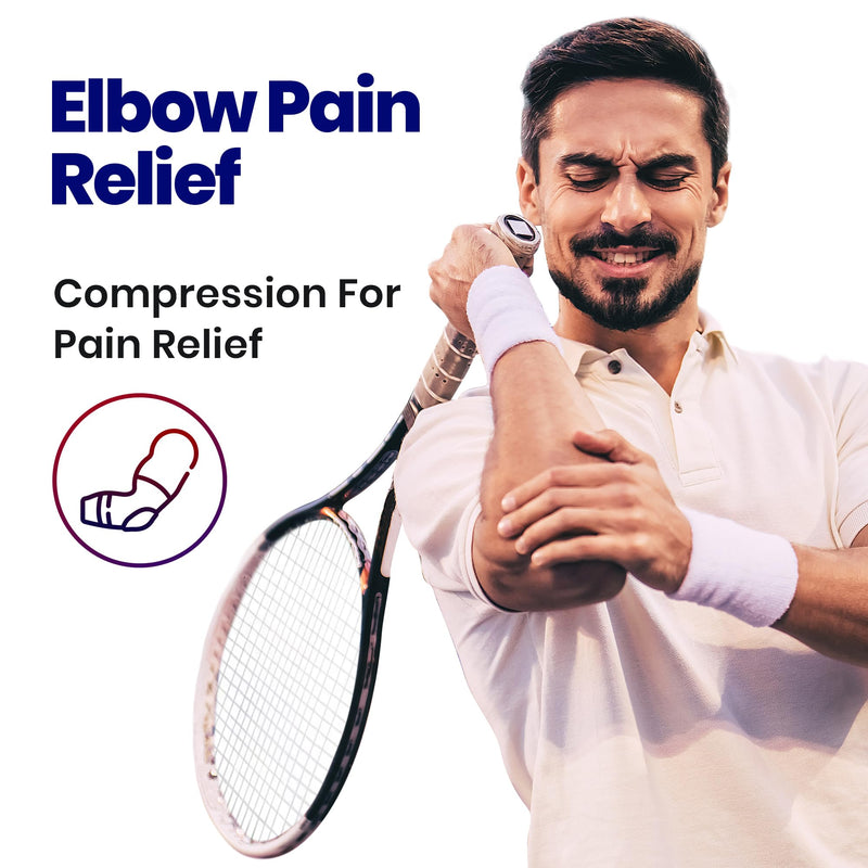Elbow Splint Tendonitis Elbow Brace – Cubital Tunnel Brace for Sleeping - Tennis Elbow Support with Arm Compression Sleeve Elbow Immobilizer for Ulnar Nerve Brace Elbow Pain Relief Fits Men Women Fits Most - BeesActive Australia