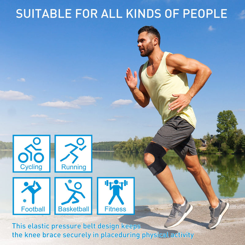 HUETIDE Patella Tendon Knee Strap,knee Support For Women And Mens Knee Pain Relief,adjustable Knee Brace For Arthritis,runing,meniscus Tear, Joint Pain,walking,tennis Injury Recover,sports (Medium) Medium - BeesActive Australia