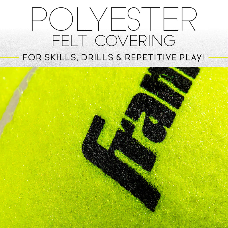 Franklin Sports Practice Tennis Balls - Official Size Low Pressure Tennis Balls - Great for Training + Practice - 3 Pack Can of Low Bounce All Court Surface Tennis Balls - BeesActive Australia