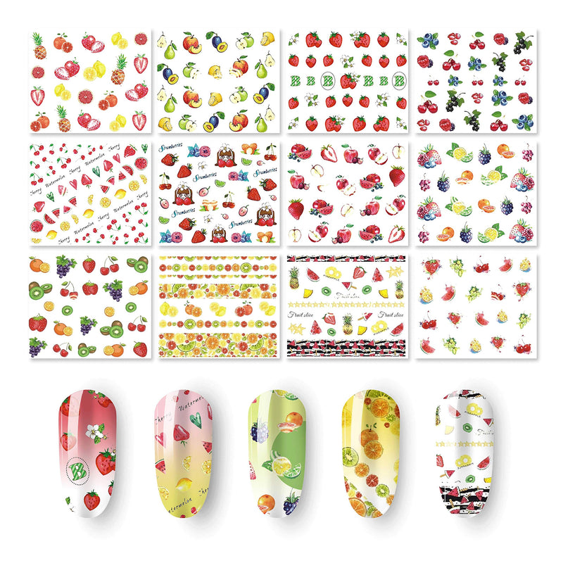 48 Sheets Summer Nail Art Stickers - Water Transfer Butterflies Flamingo Fruits Flowers Leaves StencilDecals for Women Kids Manicure DIY or Salon (1500+Pcs) Flamingo Summer, Water Transfer, 48 Sheets - BeesActive Australia