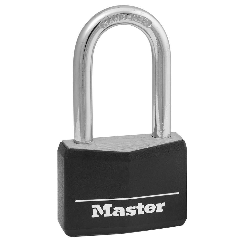 Master Lock 141DLF Covered Aluminum Padlock with Key, Black 1 Pack - BeesActive Australia