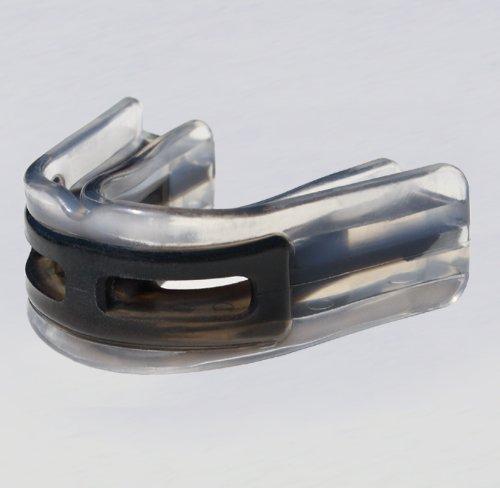 Brain Pad Youth LoPro Double Laminated Mouthguard with Strap/Strapless Combo (Black/Clear) - BeesActive Australia