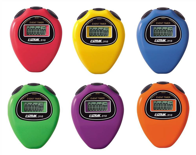 Ultrak 310 Event Timer Sport Stopwatch (Set of 6 Rainbow Colors