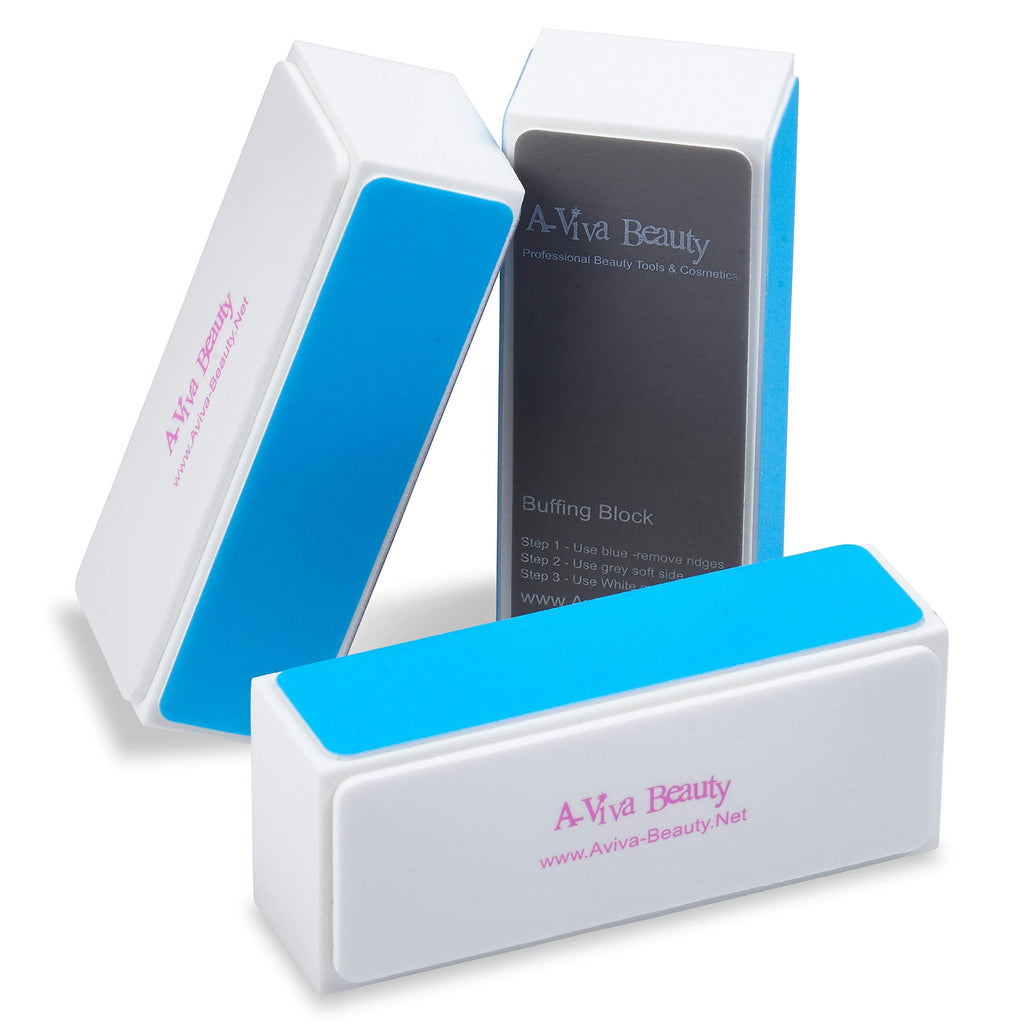 A-viva Beauty 4 Way Shine Nail Buffer Block, 3 Count - BeesActive Australia