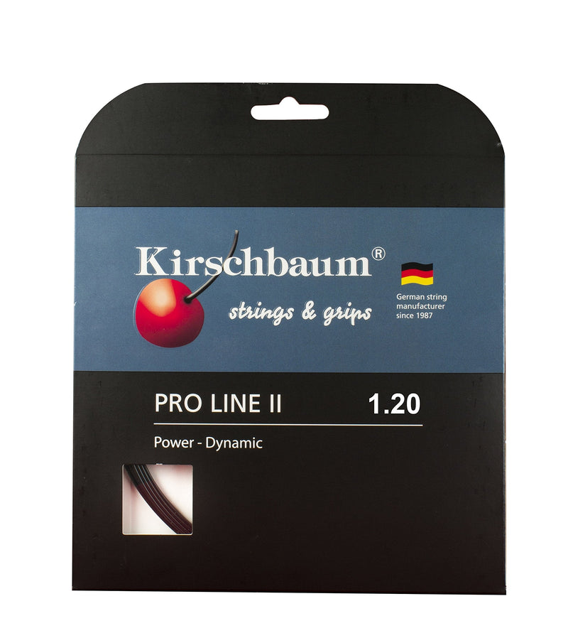 Kirschbaum Set Pro Line II Tennis String, 1.20mm/18-Gauge, Black - BeesActive Australia