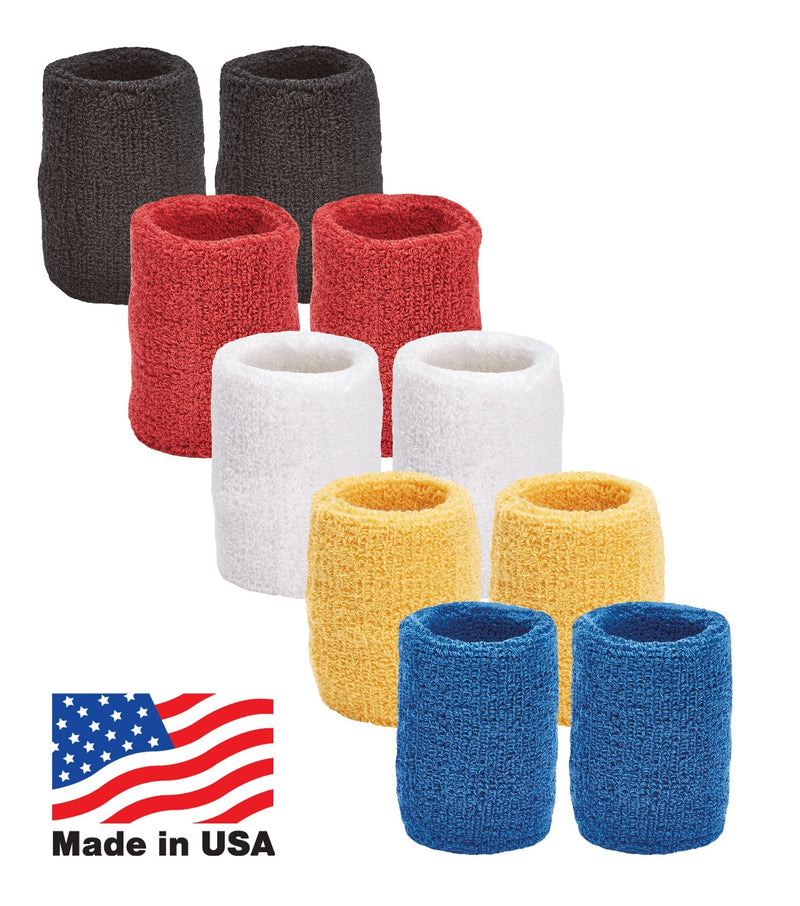 Unique Sports Multi Color Pack Sports Wristbands for Basketball Leagues, 5 pair of Wristbands per pack - BeesActive Australia