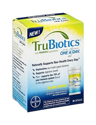 TruBiotics Daily Probiotic, 30 Capsules - Gluten Free, Soy Free Digestive + Immune Health Support Supplement for Men and Women - BeesActive Australia
