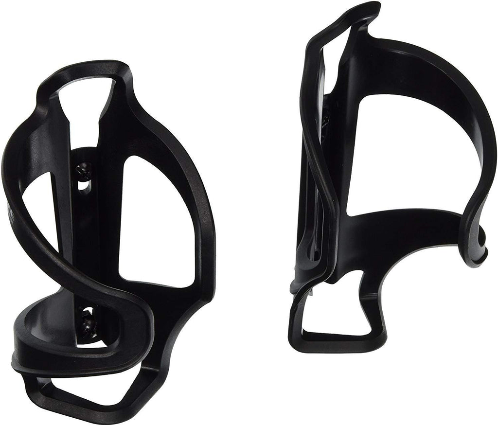 LEZYNE Side Load Water Bottle Bike Cages, Durable, Easy Bottle Access, Secure, Composite Matrix, Bicycle Bottle Holder Set Black Pair - BeesActive Australia