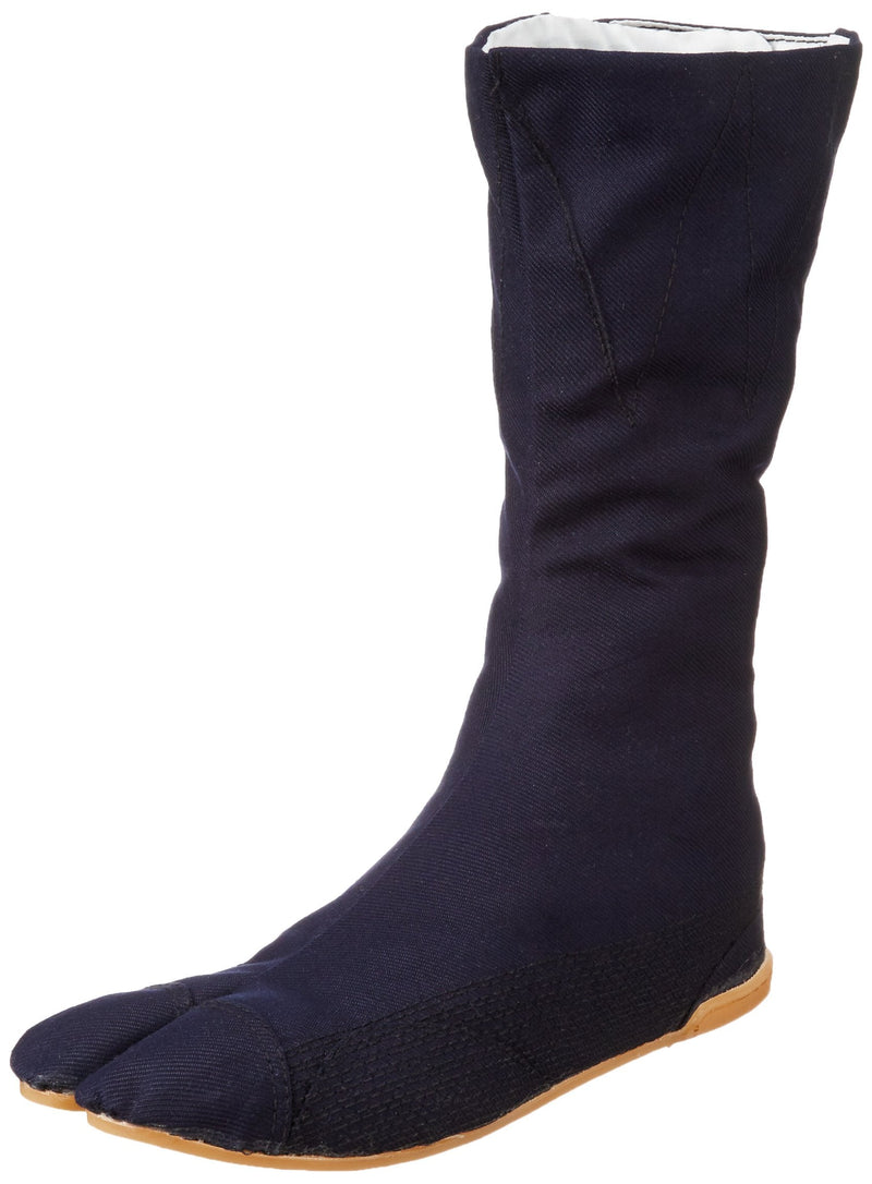 Marugo Tabi Boots Ninja Shoes Jikatabi (Outdoor tabi) MANNEN Nuitsuke (Sewn Rubber Outsole) 12 hock 11.5 Wide Women/10 Men Navy - BeesActive Australia