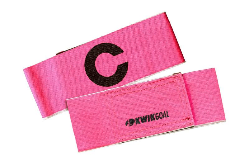 Kwik Goal Captain "C" Arm Band Pink - BeesActive Australia