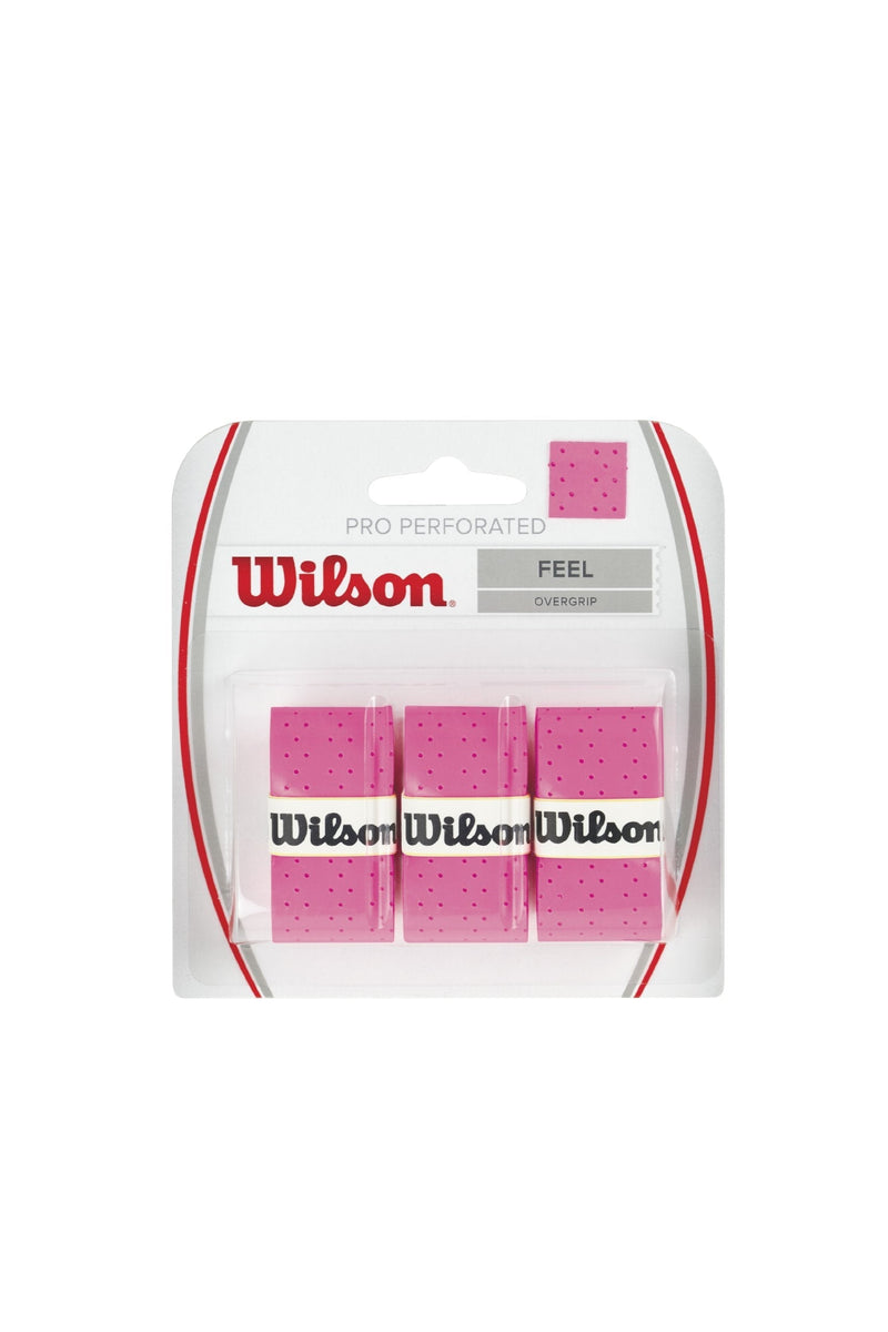 WILSON Perforated Pro Tennis Racquets Over Grip, Pink - BeesActive Australia