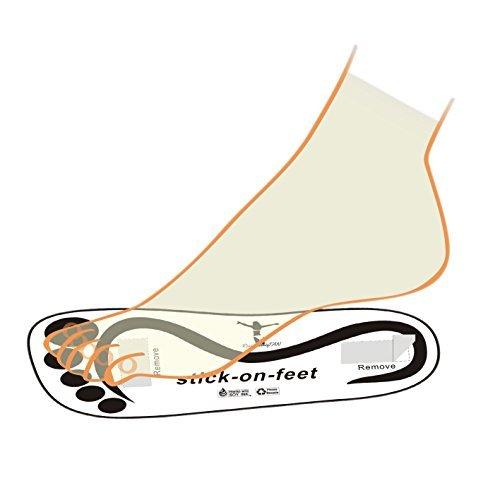 Economy 25 Pairs(50feet) Black Spray Tan Stick on Feet Disposable Spa Sole Protector Foot for Sunless Tanning - BeesActive Australia