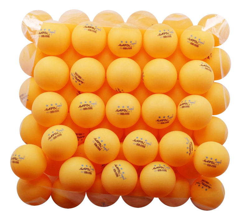 MAPOL 50- Pack Orange 3-Star Premium Ping Pong Balls Advanced Training Table Tennis Ball - BeesActive Australia