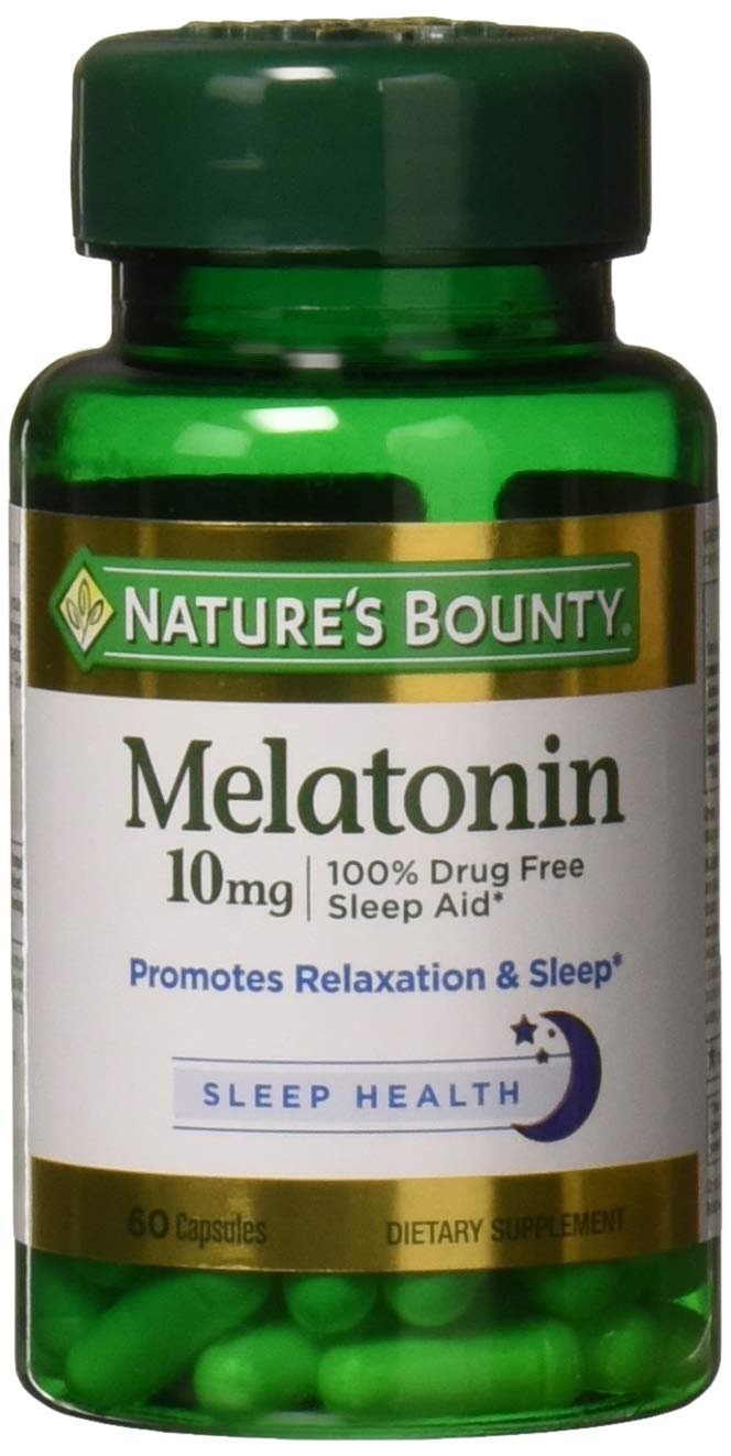 Nature's Bounty Maximum Strength Melatonin 10mg Capsules, 60 CT (Pack of 2) - BeesActive Australia