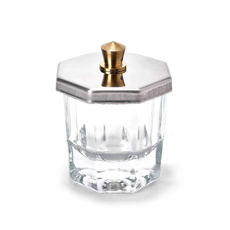 KADS Glass Dappen Dish/Lid Bowl Cup Crystal Glass Dish Nail Art Tools Acrylic Nail Art Equipment Mini Bowl Cups Nail acrylic liquid cup Size4 - BeesActive Australia