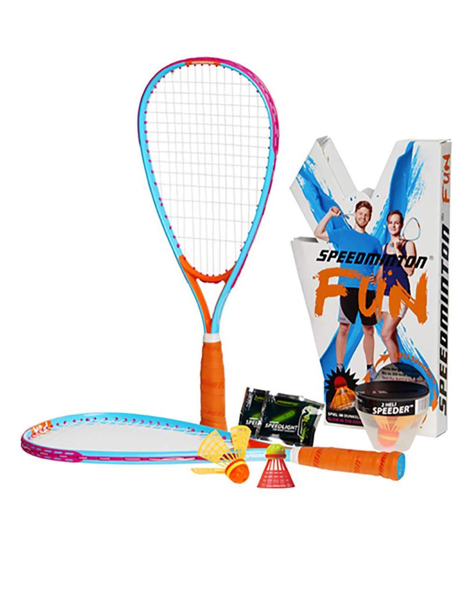 Speedminton SM01-FUN-10 FUN Set - Alternative to beach ball, spike ball, badminton, incl. 1 HELI and one FUN Speeder, perfect for the beach, park or backyard - BeesActive Australia