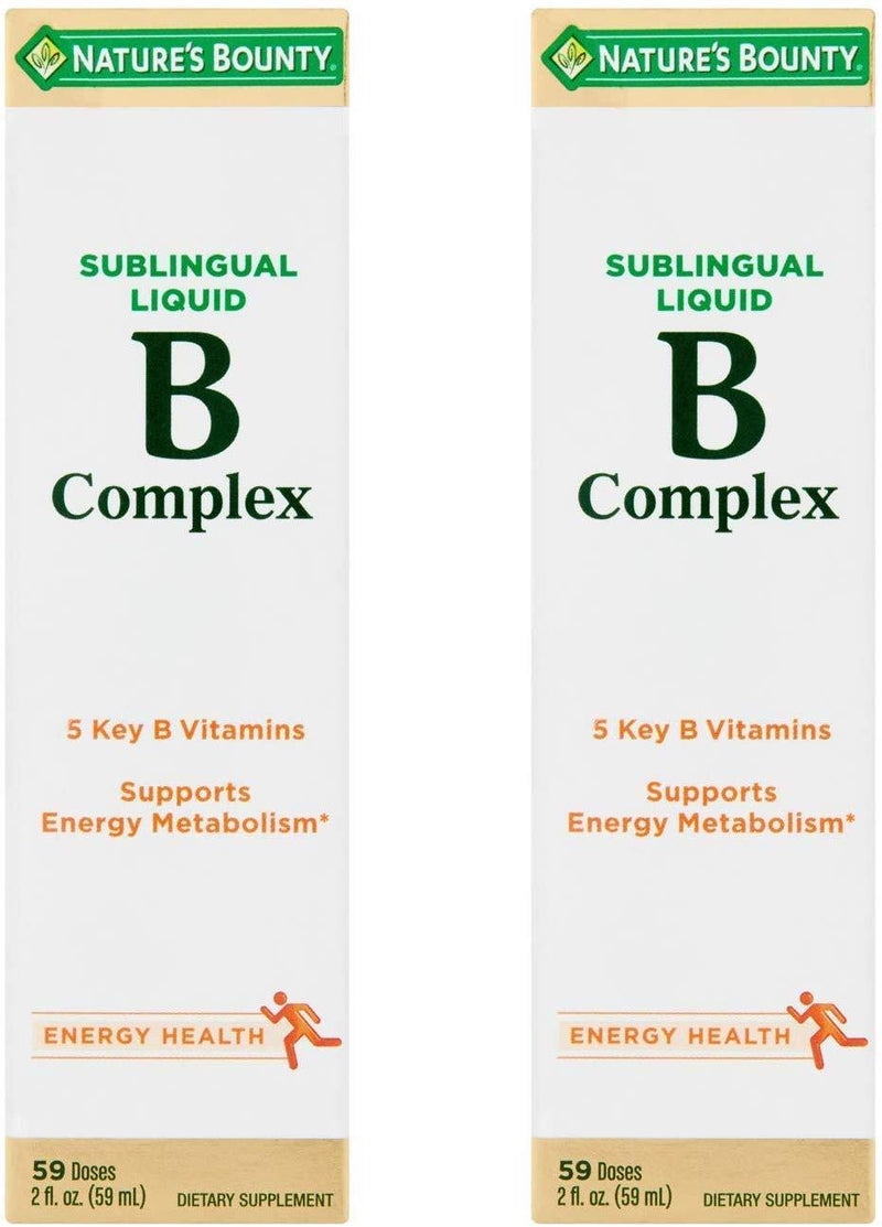 Nature's Bounty Vitamin B Complex sublingual Liquid, 2 Oz (Pack of 2) - BeesActive Australia