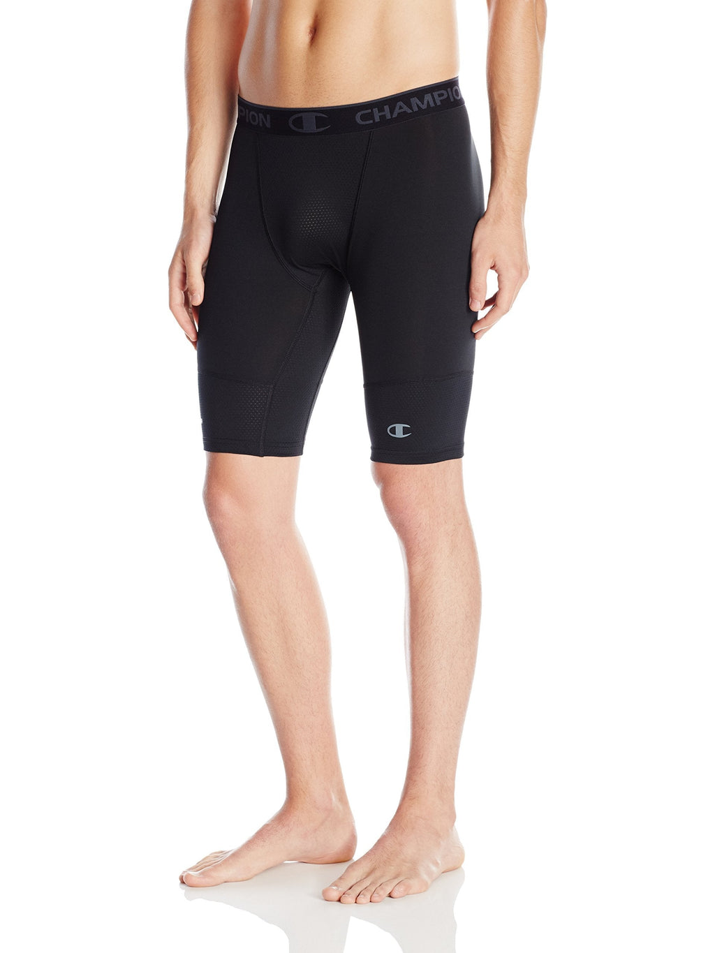 Champion Men's 9 Inch Compression Short Large Black - BeesActive Australia