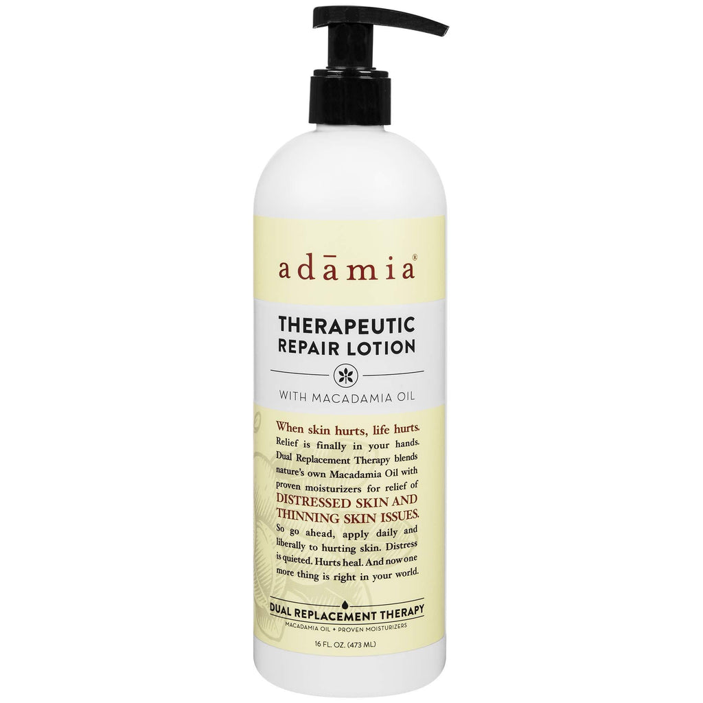 Adamia Therapeutic Repair Lotion with Macadamia Nut Oil and Promega-7, Fragrance Free, Paraben Free, Non GMO, 16 Fl Oz (355337-BC00395319) 16 Fl Oz (Pack of 1) - BeesActive Australia