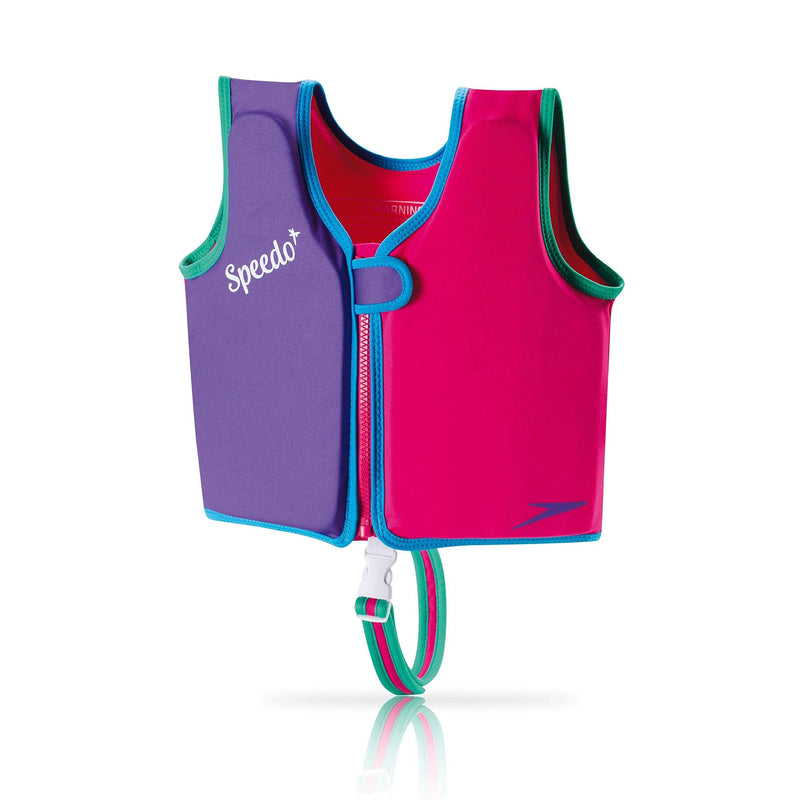 Speedo Unisex-Child Swim Flotation Classic Life Vest Begin to Swim UPF 50 Berry/Grape Medium - BeesActive Australia