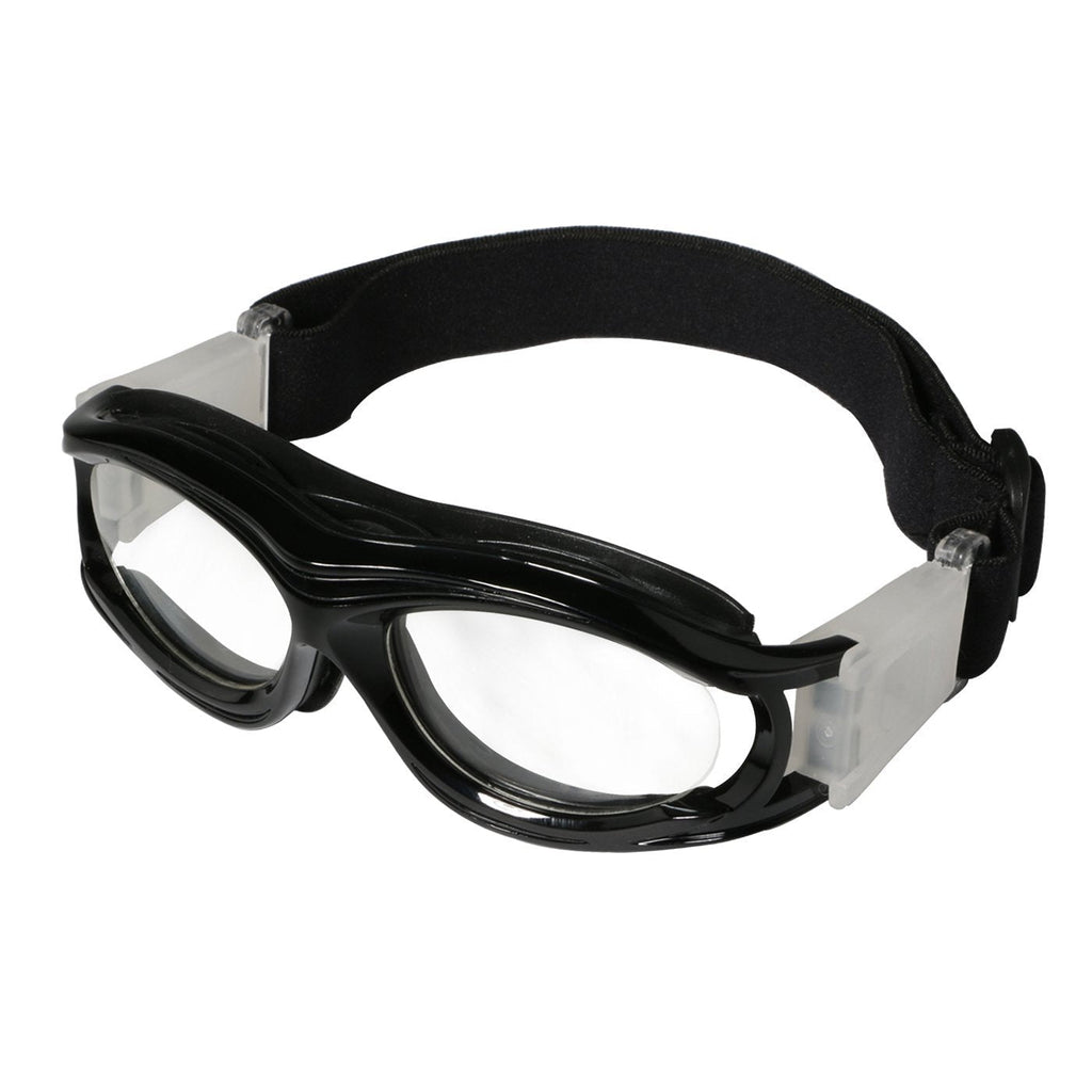 GGBuy Outdoor Sports Basketball Glasses with Adjustable Elastic Wrap Strap Safety Eyewear Glasses Goggles for Kids Adult Youngster Adolescent Basketball Golf Rugby Soccer Black_Kids - BeesActive Australia
