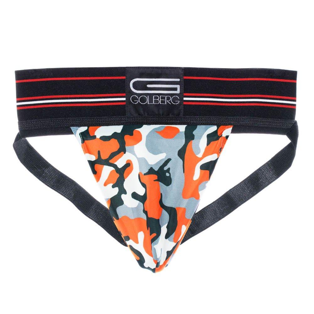 GOLBERG G Men’s Athletic Supporter – Contoured Waistband for Comfort – Multiple Sizes & Colors Large / 38-42 Waist Orange Camo - BeesActive Australia