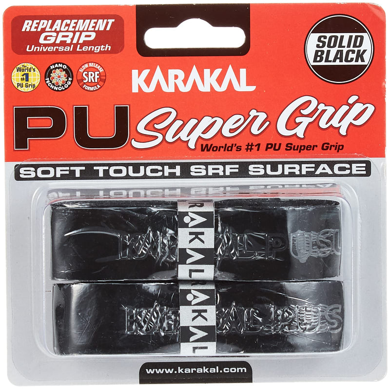 Karakal PU Supergrip Replacement Racquet Grip - tennis/badminton / squash 2 x Grips - BeesActive Australia