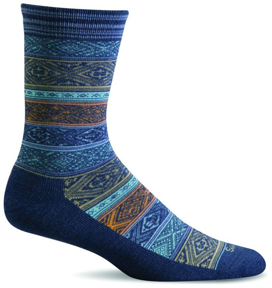 Sockwell Women's Boho Crew Sock Small / Medium Denim - BeesActive Australia