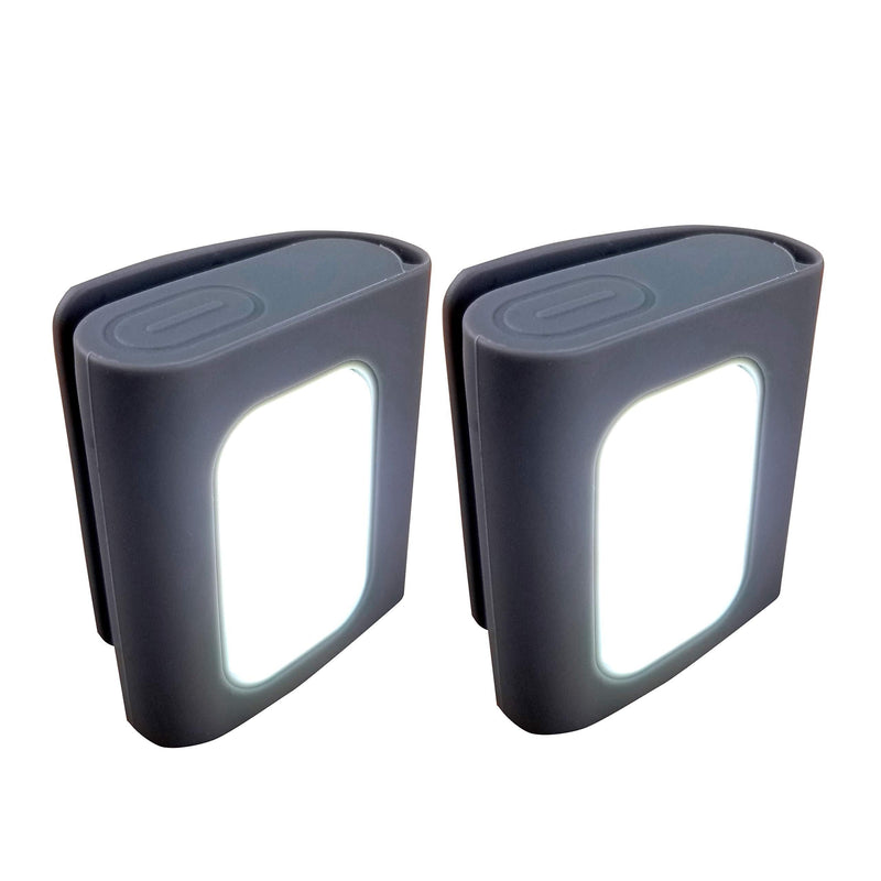 Bright Eyes 200 Lumen Firefly Clip On LED Safety Running and Jogging Light - USB Rechargeable - Also for Hiking, Camping, Working and Much More!! Deep Gray - BeesActive Australia