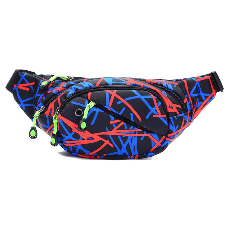 Ausion Fanny Pack Waist Bag,Women Men Water Resistant Running Pouch with Zipper Pockets Adjustable Belt for Fitness Workout Vacation Hiking,Fit All Phone Models 00 Black - BeesActive Australia