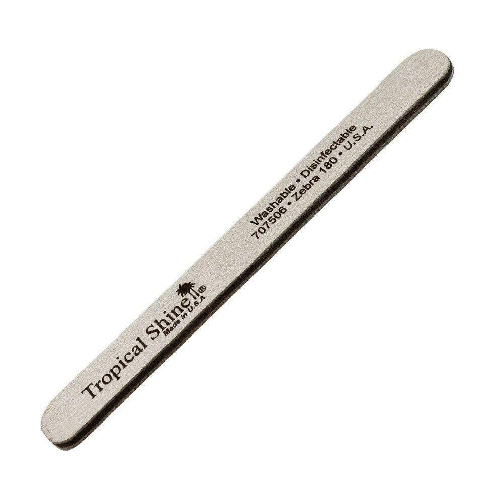 Tropical Shine Zebra Nail File 180/180 Grit (Fifty Pack) Fifty Pack - BeesActive Australia