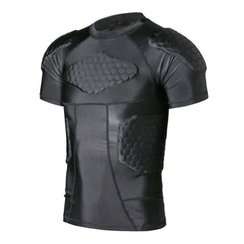 TUOY Padded Compression Shirt – Adult Sizes & 6 Pads Padded Protective Shirt for Football Paintball Baseball Adult XL - BeesActive Australia