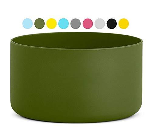 One MissionX Protective Silicone Sleeve Compatible with 12 oz - 40 oz Hydro Flask Water Bottles, Anti-Slip Bottom Boot Cover Accessories, BPA Free Army Green Fits 32 oz and 40 oz Bottles - BeesActive Australia