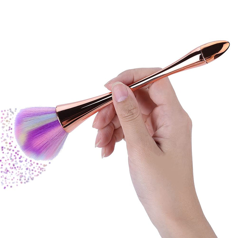 Filfeel 1Pcs Nail Dust Cleaning Brush, Soft Foundation Brushes Nail Art Powder Dust Removal Brushes Manicure DIY Tool(#3) #3 - BeesActive Australia