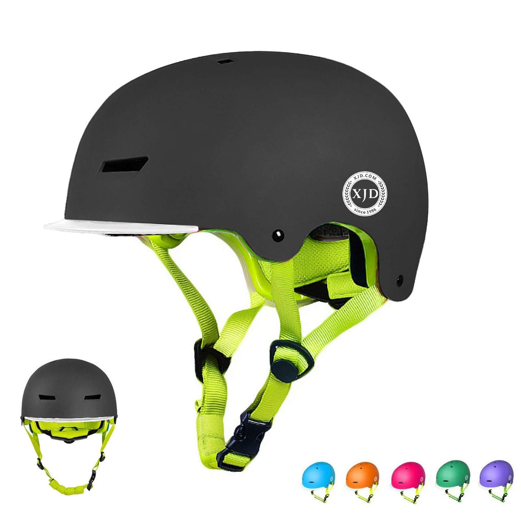 XJD Toddler Helmet Kids Bike Helmet Multi-Sport Cycling Helmet Adjustable Child Helmet Kids Bicycle Helmet Boys Girls Safety Skateboard Helmet Skating Scooter Youth Helmet Ages 3-13 Years Old Black S(3-8 Years Old) - BeesActive Australia