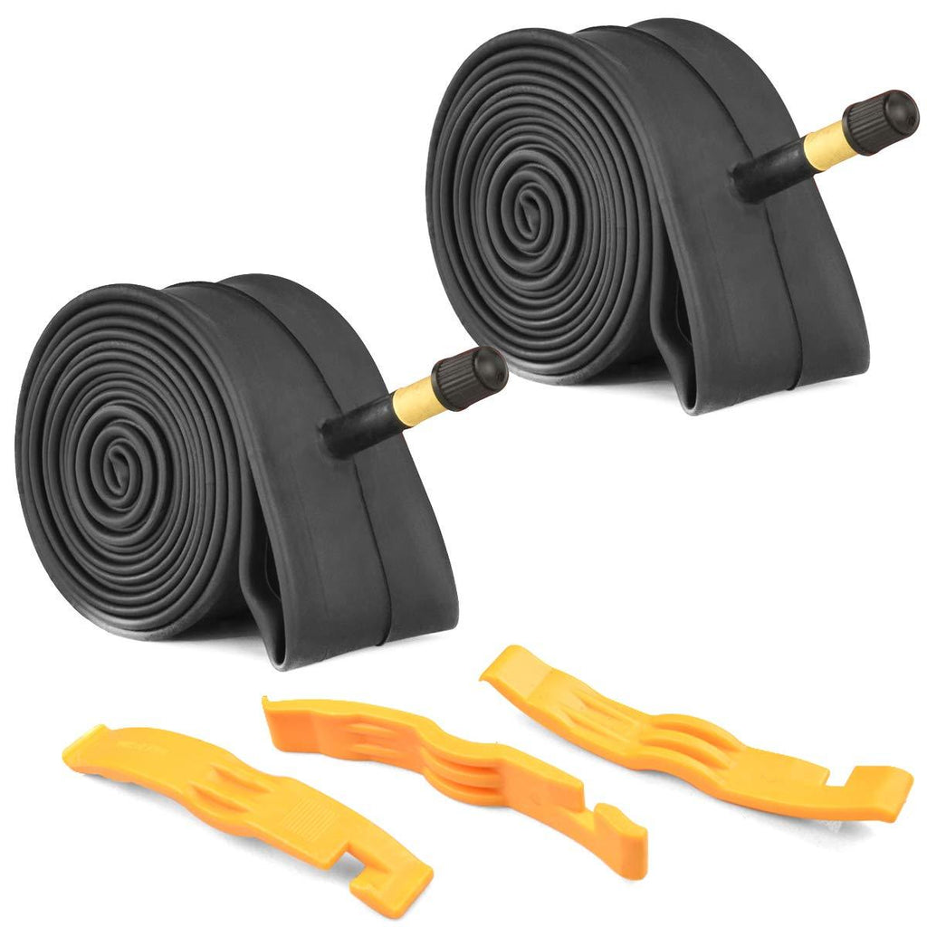2 Pack Bike Tube with 3 Tire Levers, Bicycle Inner Tube Tyres Road MTB Bike Interior Tire Tube Anti Puncture Tube for Bike Bicycle Tire 20”×1.75/2.125 - BeesActive Australia