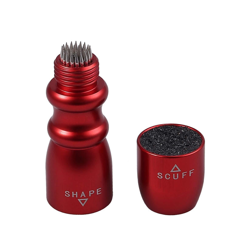 Fedlink 3 in 1 Snooker Pool Cue Tip Tool Billiard Cue Accessories Shaper/Scuffer/Aerator Red wine - BeesActive Australia