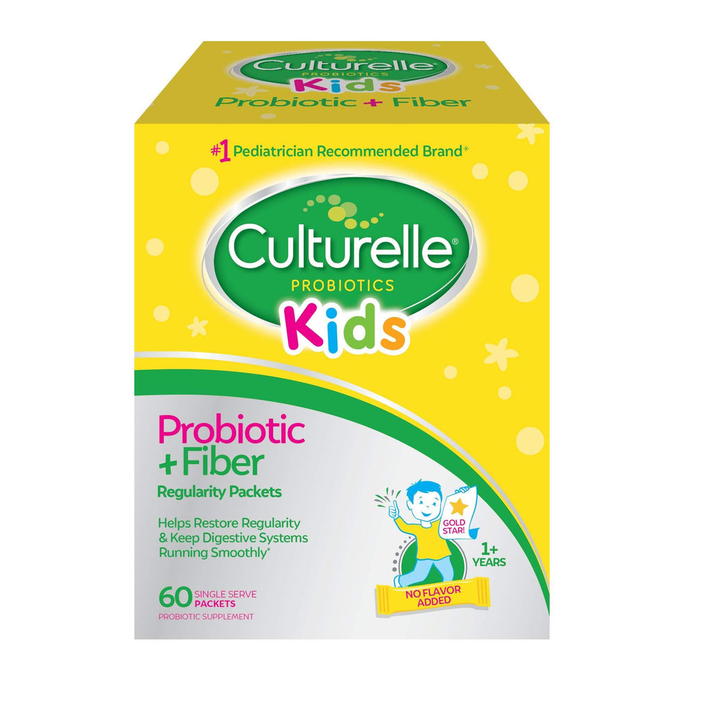 Culturelle Kids Regularity Probiotic & Fiber - Helps Restore Regularity & Keeps Kids' Digestive Systems Running Smoothly* - 60 Single Packets 60 Count (Pack of 1) - BeesActive Australia