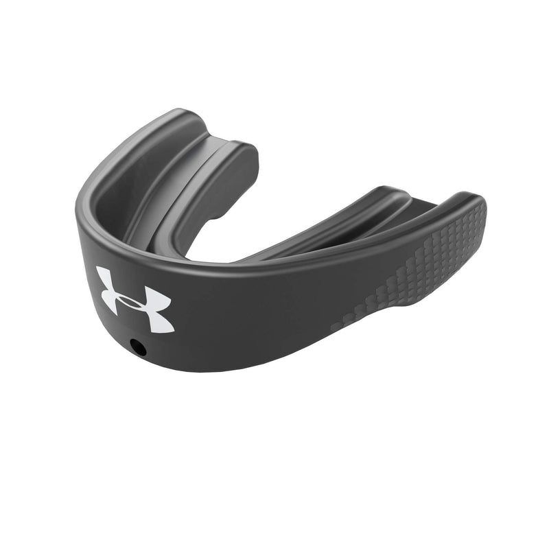 Under Armour Sport Mouth Guard Sports for Football, Lacrosse, Basketball, Hockey, Boxing, MMA, Jiu jitsu, Includes Detachable Helmet Strap, Youth & Adult. Protectar Bucal Black - BeesActive Australia