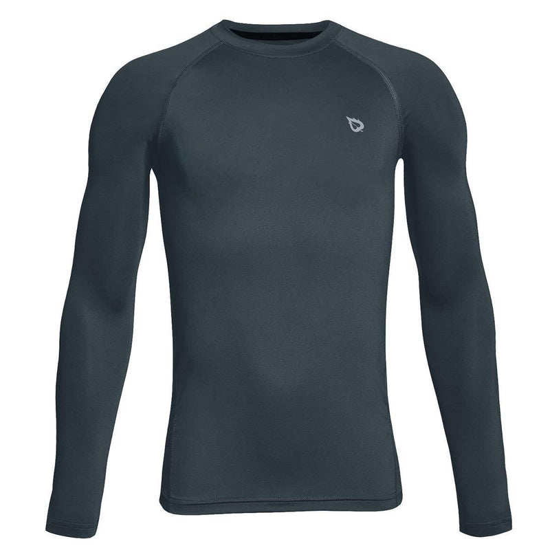 BALEAF Boys' Youth Compression Shirts Long Sleeve Undershirts Performance Baselayer Grey Youth XL(Age 14+) - BeesActive Australia