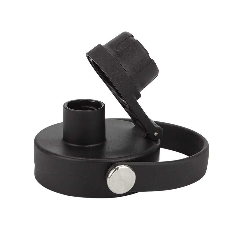 WISH Wide Mouth Twist Lid with Flexible Handle Compatible with Hydro Flask, Simple Modern, Takeya - Fits Most Wide Mouth Water Bottles (Black, 1 Pack) - BeesActive Australia