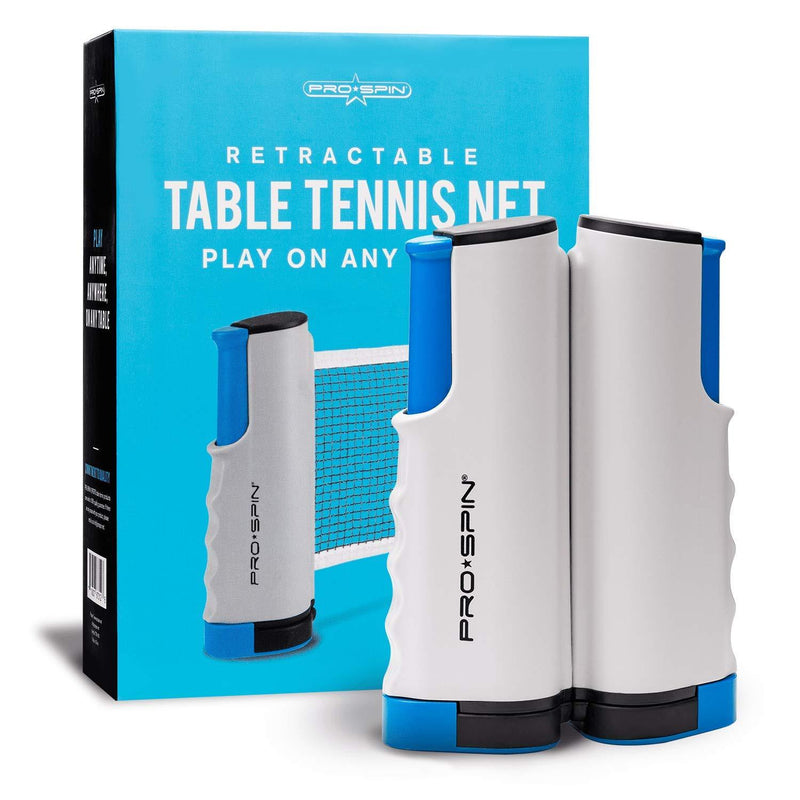 PRO SPIN Play Anywhere Portable Ping Pong Net – Retractable Table Tennis Net for Any Table Includes Convenient Storage Bag - BeesActive Australia