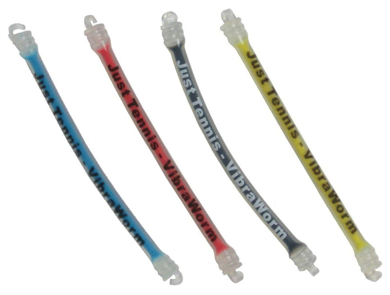 Vibra Worm - 4 Pack - Gel Filled Long Tennis Racquet Vibration Dampener - Premium Quality - 2022 Model - Over 100,000 Worms Sold - BeesActive Australia