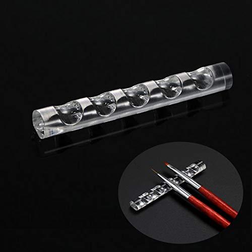 Mwoot 5pcs Nail Art Pen Holder, Makeup Brush Organizer, Acrylic Nail Art Painting Pen Brush Stand for Drawing Pens, Manicure Nail Carving Pencils - BeesActive Australia