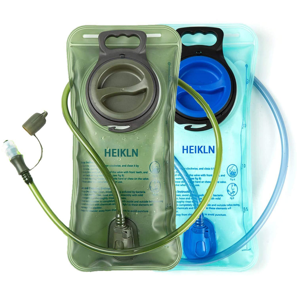 Hydration Bladder 2 Liter,Leak Proof Water Reservoir, BPA Free Military Water Storage Bladder Bag Hydration Pack Replacement Easy Clean for Bicycling Hiking Camping Hunting Running 2PC Bladders - BeesActive Australia